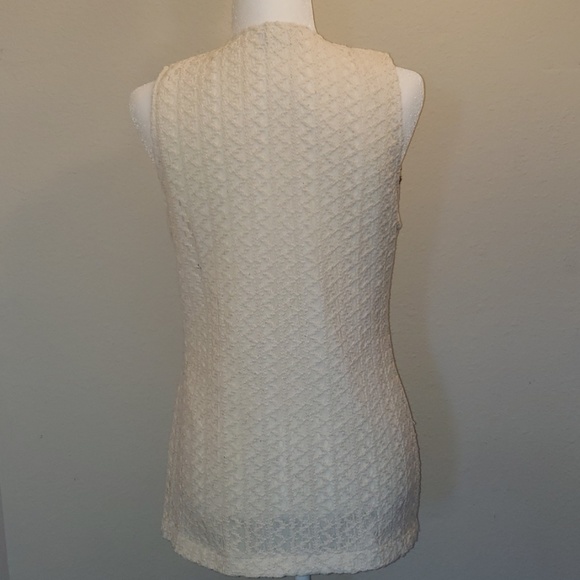 Ricro's, Long Cream Crocheted Vest - Picture 5 of 7